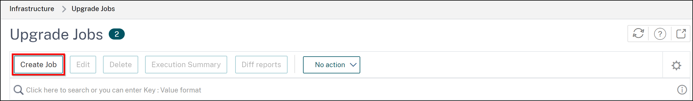 Create maintenance job